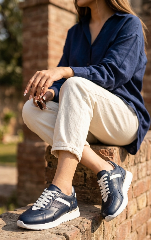 کتونی رونیکا زنانه چرم طبیعی