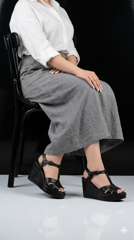 صندل ۳۹۳ زنانه چرم طبیعی